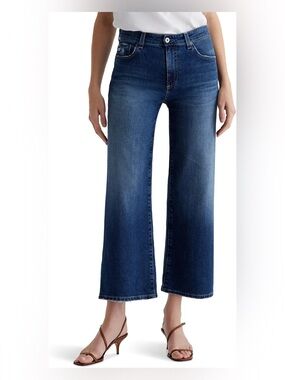 AG Jeans Adriano Goldschmied
Saige Mid-Rise Wide Leg Crop in 7 Years La Jolla